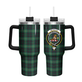 McAulay Hunting Ancient Tartan Crest 40 oz Insulated Tumbler with Handle